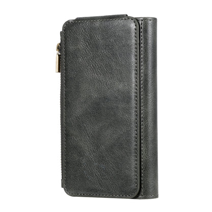 For iPhone X / XS Multifunctional Retro Detachable Magnetic Horizontal Flip Leather Case with Card Slots & Holder & Wallet & Photo Frame(Dark Green) - More iPhone Cases by buy2fix | Online Shopping UK | buy2fix