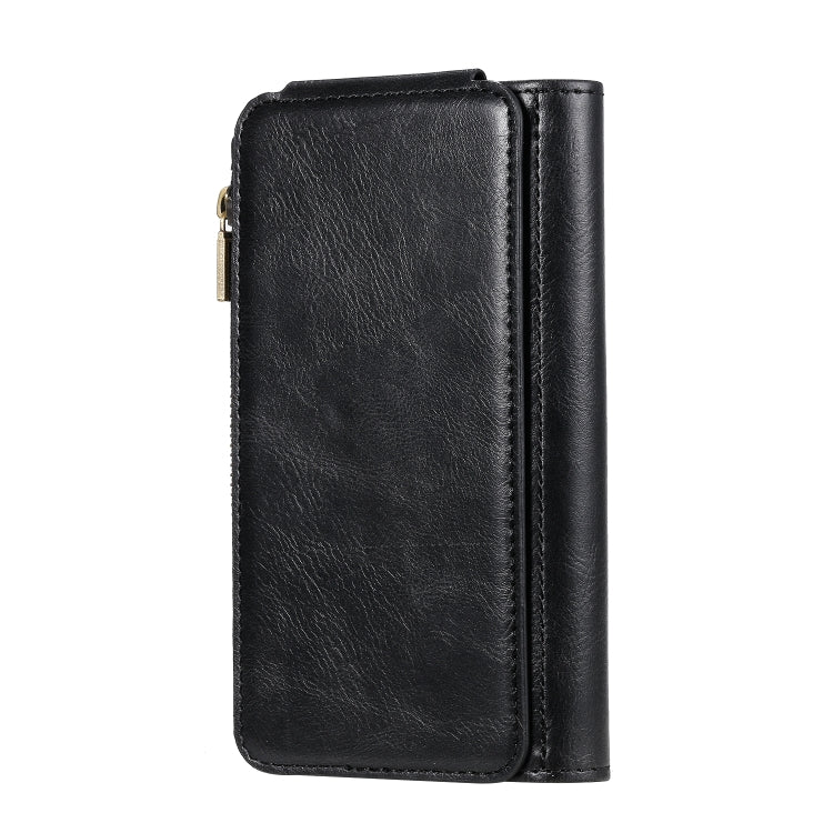 For iPhone X / XS Multifunctional Retro Detachable Magnetic Horizontal Flip Leather Case with Card Slots & Holder & Wallet & Photo Frame(Black) - More iPhone Cases by buy2fix | Online Shopping UK | buy2fix