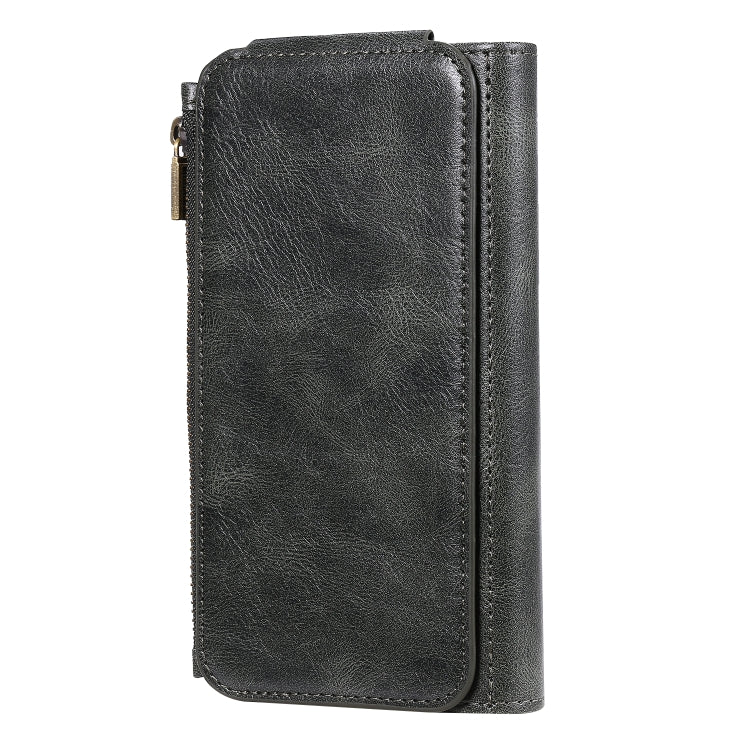 For iPhone XR Multifunctional Retro Detachable Magnetic Horizontal Flip Leather Case with Card Slots & Holder & Wallet & Photo Frame(Dark Green) - More iPhone Cases by buy2fix | Online Shopping UK | buy2fix