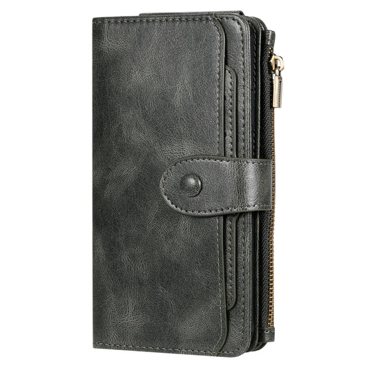 For iPhone XS Max Multifunctional Retro Detachable Magnetic Horizontal Flip Leather Case with Card Slots & Holder & Wallet & Photo Frame(Dark Green) - More iPhone Cases by buy2fix | Online Shopping UK | buy2fix