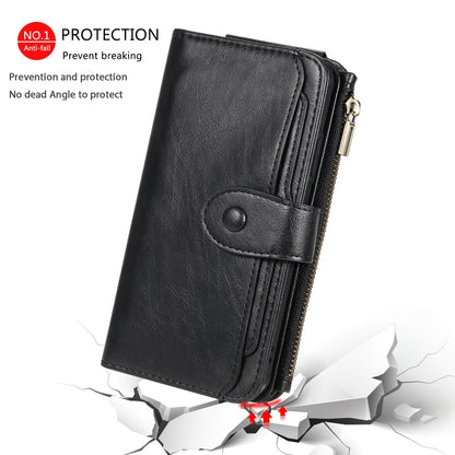 For iPhone 11 Multifunctional Retro Detachable Magnetic Horizontal Flip Leather Case with Card Slots & Holder & Wallet & Photo Frame(Black) - iPhone 11 Cases by buy2fix | Online Shopping UK | buy2fix