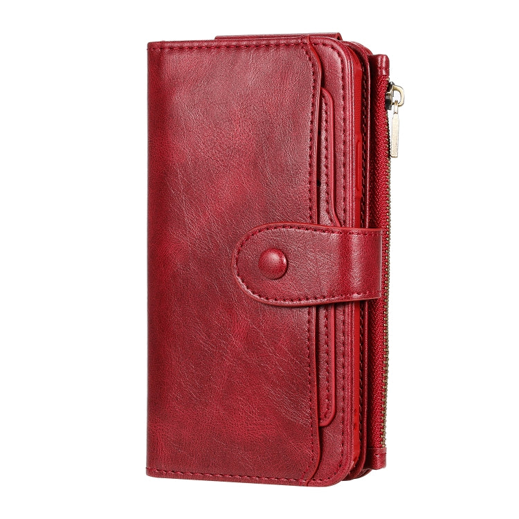 For iPhone 11 Multifunctional Retro Detachable Magnetic Horizontal Flip Leather Case with Card Slots & Holder & Wallet & Photo Frame(Red) - iPhone 11 Cases by buy2fix | Online Shopping UK | buy2fix