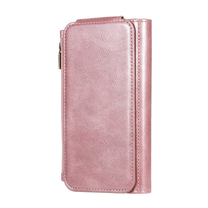 For iPhone 11 Multifunctional Retro Detachable Magnetic Horizontal Flip Leather Case with Card Slots & Holder & Wallet & Photo Frame(Rose Gold) - iPhone 11 Cases by buy2fix | Online Shopping UK | buy2fix