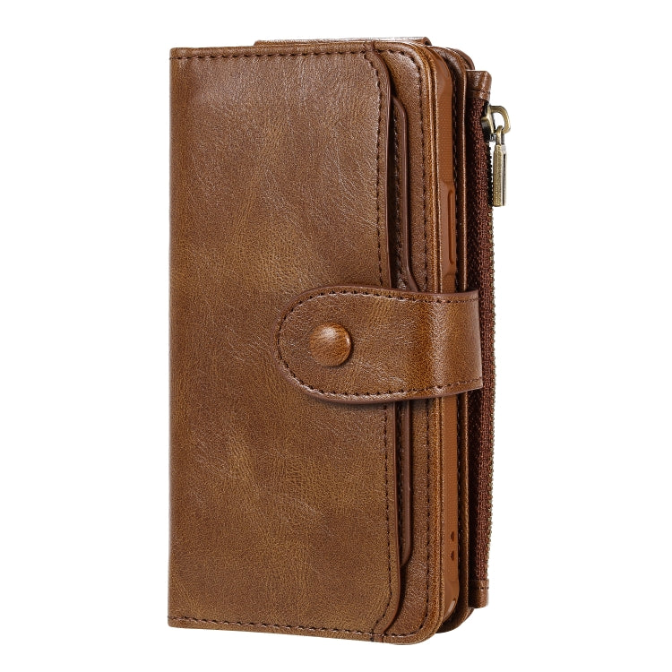 For iPhone 11 Pro Multifunctional Retro Detachable Magnetic Horizontal Flip Leather Case with Card Slots & Holder & Wallet & Photo Frame(Brown) - iPhone 11 Pro Max Cases by buy2fix | Online Shopping UK | buy2fix