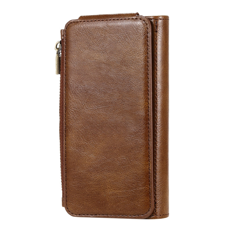 For iPhone 11 Pro Multifunctional Retro Detachable Magnetic Horizontal Flip Leather Case with Card Slots & Holder & Wallet & Photo Frame(Brown) - iPhone 11 Pro Max Cases by buy2fix | Online Shopping UK | buy2fix