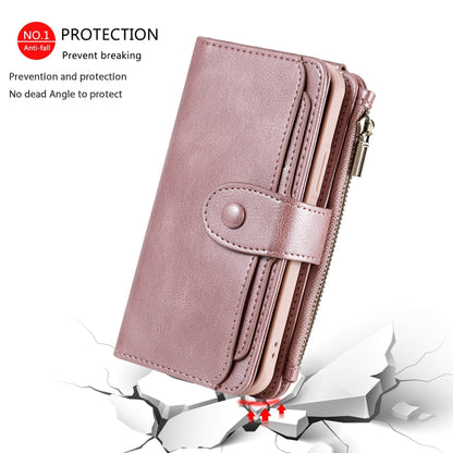 For iPhone 11 Pro Multifunctional Retro Detachable Magnetic Horizontal Flip Leather Case with Card Slots & Holder & Wallet & Photo Frame(Rose Gold) - iPhone 11 Pro Max Cases by buy2fix | Online Shopping UK | buy2fix