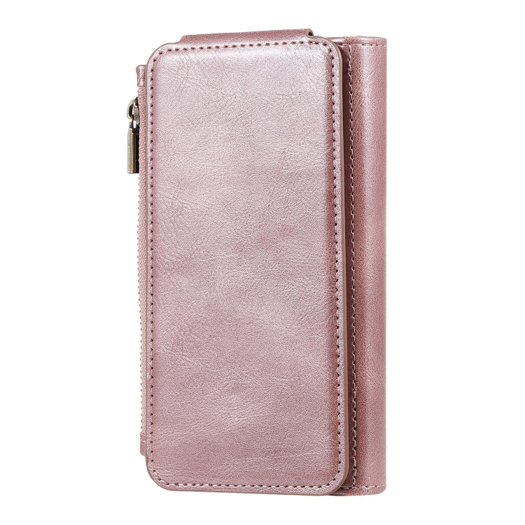 For iPhone 11 Pro Multifunctional Retro Detachable Magnetic Horizontal Flip Leather Case with Card Slots & Holder & Wallet & Photo Frame(Rose Gold) - iPhone 11 Pro Max Cases by buy2fix | Online Shopping UK | buy2fix