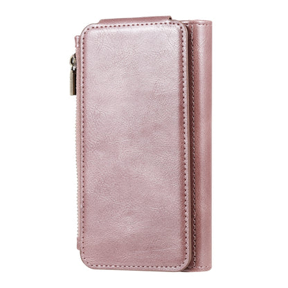 For iPhone 11 Pro Multifunctional Retro Detachable Magnetic Horizontal Flip Leather Case with Card Slots & Holder & Wallet & Photo Frame(Rose Gold) - iPhone 11 Pro Max Cases by buy2fix | Online Shopping UK | buy2fix
