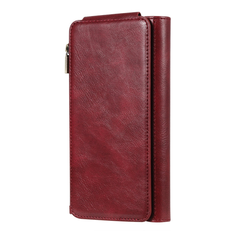For iPhone 11 Pro Max Multifunctional Retro Detachable Magnetic Horizontal Flip Leather Case with Card Slots & Holder & Wallet & Photo Frame(Red) - iPhone 11 Pro Max Cases by buy2fix | Online Shopping UK | buy2fix