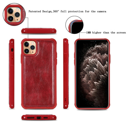 For iPhone 11 Pro Max Multifunctional Retro Detachable Magnetic Horizontal Flip Leather Case with Card Slots & Holder & Wallet & Photo Frame(Red) - iPhone 11 Pro Max Cases by buy2fix | Online Shopping UK | buy2fix