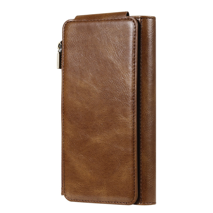 For iPhone 11 Pro Max Multifunctional Retro Detachable Magnetic Horizontal Flip Leather Case with Card Slots & Holder & Wallet & Photo Frame(Brown) - iPhone 11 Pro Max Cases by buy2fix | Online Shopping UK | buy2fix