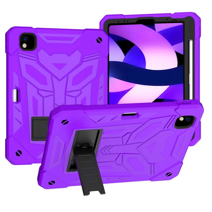 For iPad Pro 11 2018/2020/2021 Bumblebee Silicone+PC Shockproof Tablet Case with Holder(Purple) - iPad Pro 11 (2022/2021) Cases by buy2fix | Online Shopping UK | buy2fix