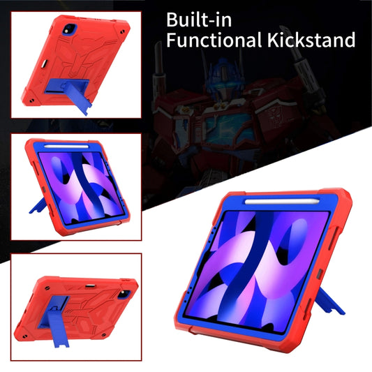 For iPad Pro 11 2018/2020/2021 Bumblebee Silicone+PC Shockproof Tablet Case with Holder(Red) - iPad Pro 11 (2022/2021) Cases by buy2fix | Online Shopping UK | buy2fix