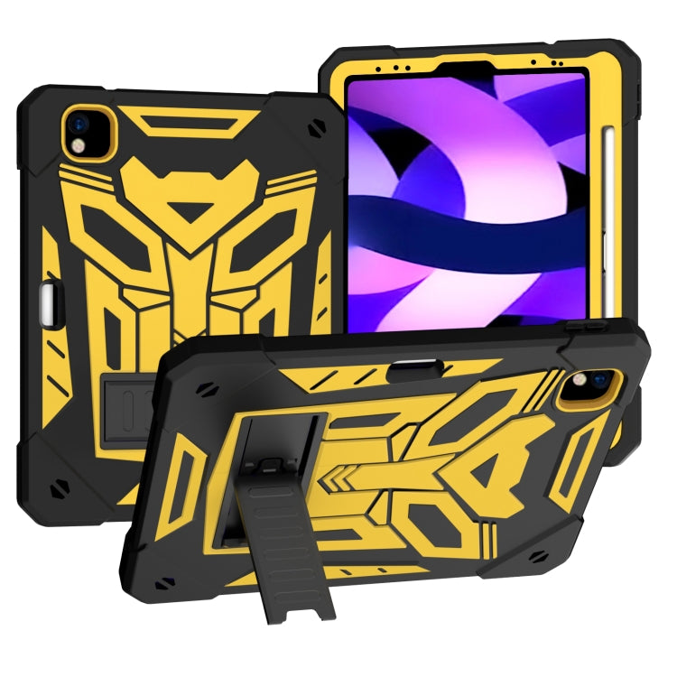 For iPad Pro 11 2018/2020/2021 Bumblebee Silicone+PC Shockproof Tablet Case with Holder(Black Gold) - iPad Pro 11 (2022/2021) Cases by buy2fix | Online Shopping UK | buy2fix
