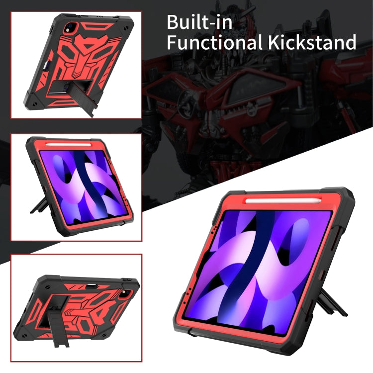 For iPad Pro 11 2018/2020/2021 Bumblebee Silicone+PC Shockproof Tablet Case with Holder(Black Red) - iPad Pro 11 (2022/2021) Cases by buy2fix | Online Shopping UK | buy2fix