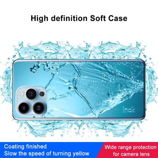 For iPhone 14 Pro imak UX-10 Series Shockproof TPU Phone Case(Transparent) by imak