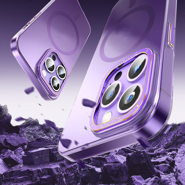 For iPhone 12 Pro Magsafe Magnetic Crystal Frosted Series Phone Case(Translucent White) by buy2fix