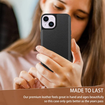 For iPhone 14 ViLi TC Series Kevlar Carbon Fiber Texture Phone Case(Black) - iPhone 14 Cases by ViLi | Online Shopping UK | buy2fix