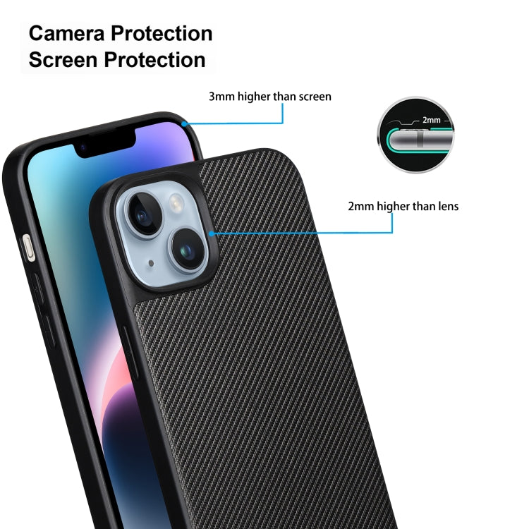 For iPhone 14 Plus ViLi TC Series Kevlar Carbon Fiber Texture Phone Case(Black) - iPhone 14 Plus Cases by ViLi | Online Shopping UK | buy2fix