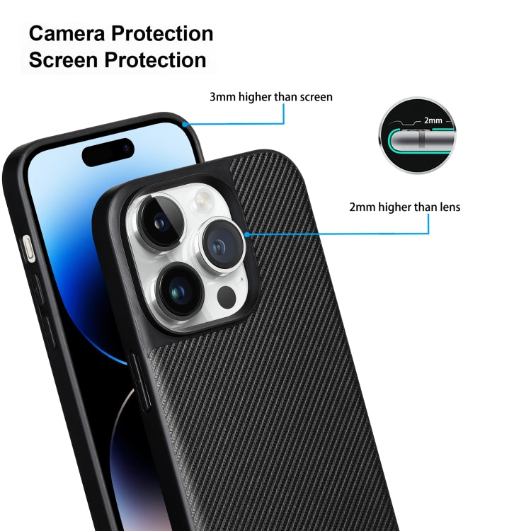For iPhone 14 Pro ViLi TC Series Kevlar Carbon Fiber Texture Phone Case(Black) - iPhone 14 Pro Cases by ViLi | Online Shopping UK | buy2fix