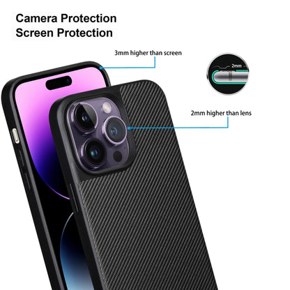 For iPhone 14 Pro Max ViLi TC Series Kevlar Carbon Fiber Texture Phone Case(Black) - iPhone 14 Pro Max Cases by ViLi | Online Shopping UK | buy2fix