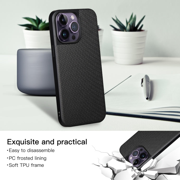 For iPhone 14 Pro Max ViLi TC Series Kevlar Carbon Fiber Texture Phone Case(Black) - iPhone 14 Pro Max Cases by ViLi | Online Shopping UK | buy2fix