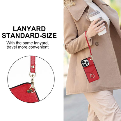 For iPhone 14 Pro Anti-theft RFID Card Slot Phone Case(Red) - iPhone 14 Pro Cases by buy2fix | Online Shopping UK | buy2fix