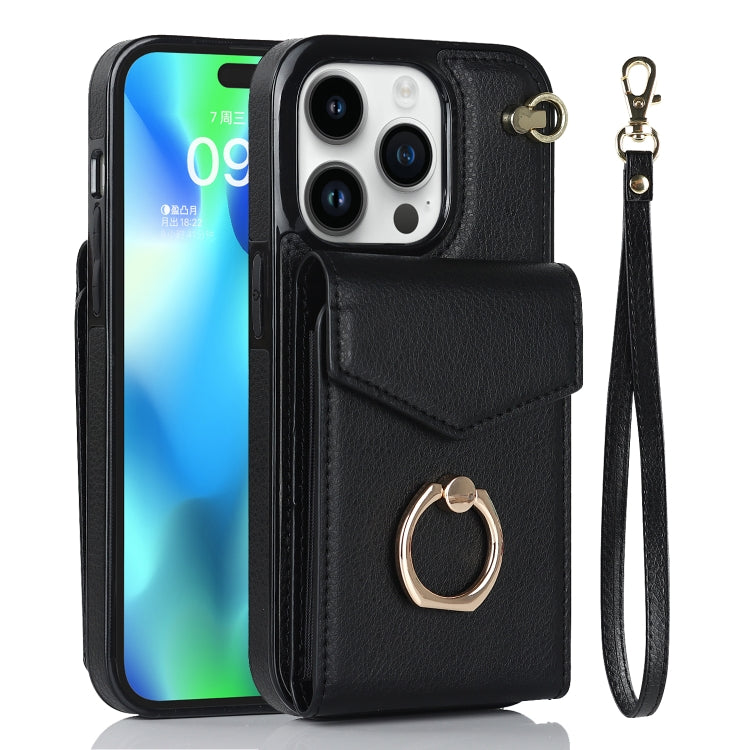For iPhone 12 Pro Anti-theft RFID Card Slot Phone Case(Black) - iPhone 12 / 12 Pro Cases by buy2fix | Online Shopping UK | buy2fix