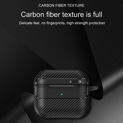 For AirPods Pro Carbon Fiber Texture Anti-fall Earphone Protective Case(Blue) - For AirPods Pro by buy2fix | Online Shopping UK | buy2fix