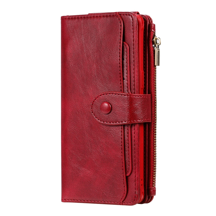 For Galaxy Note 8 Multifunctional Retro Detachable Magnetic Horizontal Flip Leather Case with Card Slots & Holder & Wallet & Photo Frame(Red) - Galaxy Phone Cases by buy2fix | Online Shopping UK | buy2fix