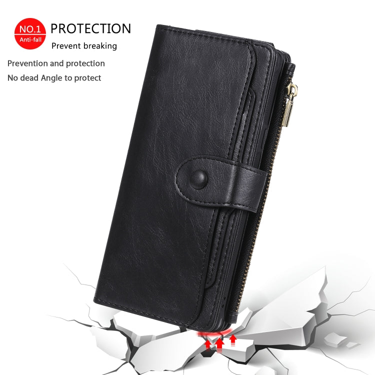 For Galaxy Note 9 Multifunctional Retro Detachable Magnetic Horizontal Flip Leather Case with Card Slots & Holder & Wallet & Photo Frame(Black) - Galaxy Phone Cases by buy2fix | Online Shopping UK | buy2fix