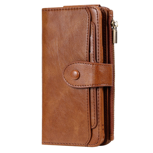 For Galaxy S8 Multifunctional Retro Detachable Magnetic Horizontal Flip Leather Case with Card Slots & Holder & Wallet & Photo Frame(Brown) - Galaxy Phone Cases by buy2fix | Online Shopping UK | buy2fix