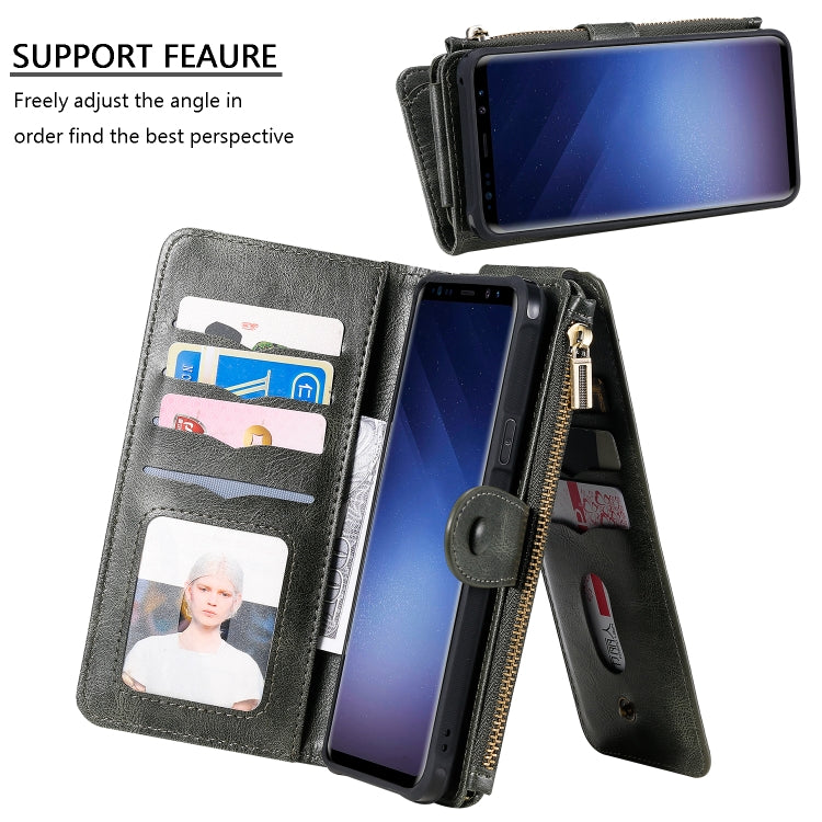 For Galaxy S9+ Multifunctional Retro Detachable Magnetic Horizontal Flip Leather Case with Card Slots & Holder & Wallet & Photo Frame(Black) - Galaxy Phone Cases by buy2fix | Online Shopping UK | buy2fix