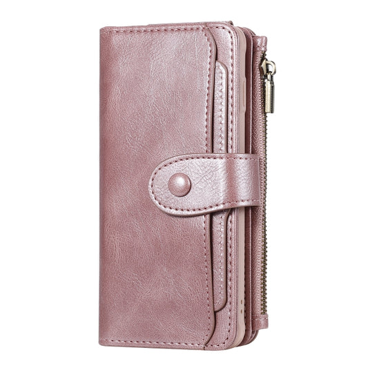 For Galaxy S10 Multifunctional Retro Detachable Magnetic Horizontal Flip Leather Case with Card Slots & Holder & Wallet & Photo Frame(Rose Gold) - Galaxy Phone Cases by buy2fix | Online Shopping UK | buy2fix