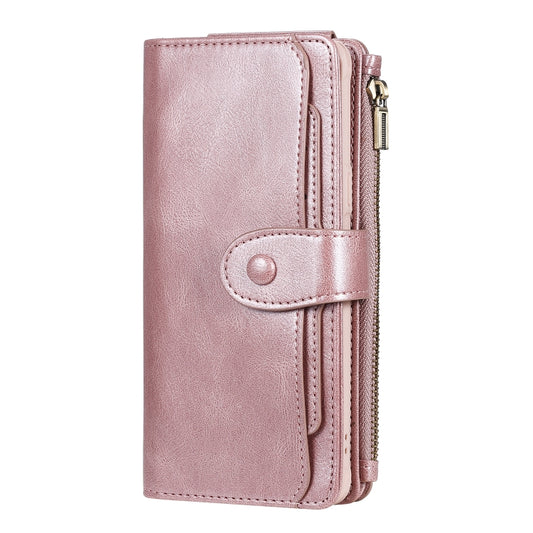 For Galaxy S10 5G Multifunctional Retro Detachable Magnetic Horizontal Flip Leather Case with Card Slots & Holder & Wallet & Photo Frame(Rose Gold) - Galaxy Phone Cases by buy2fix | Online Shopping UK | buy2fix