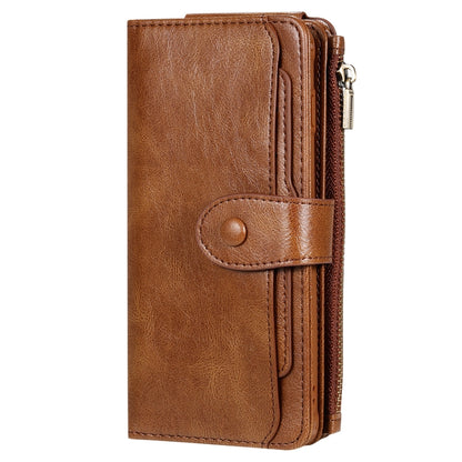 For Galaxy S10+ Multifunctional Retro Detachable Magnetic Horizontal Flip Leather Case with Card Slots & Holder & Wallet & Photo Frame(Brown) - Galaxy Phone Cases by buy2fix | Online Shopping UK | buy2fix