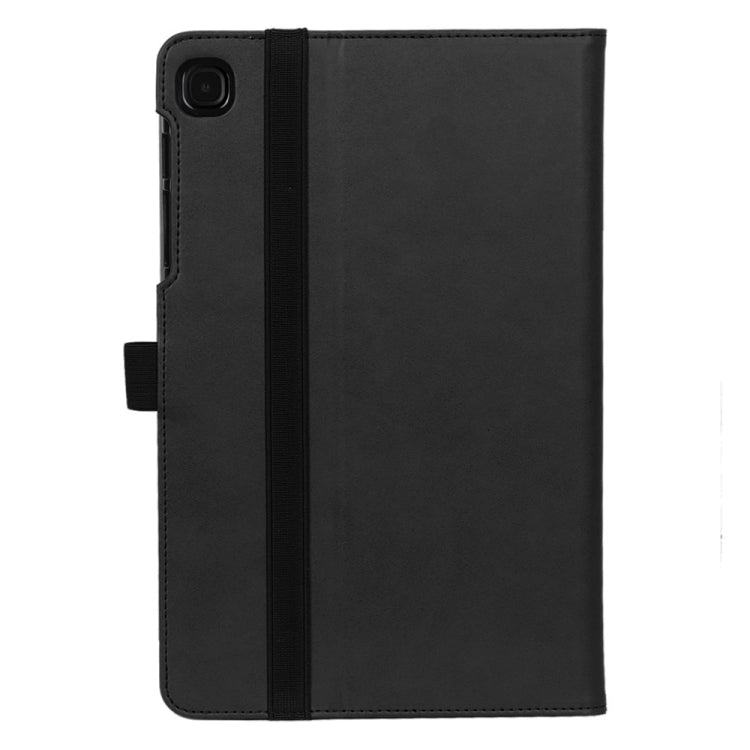 For Galaxy Tab S6 Lite P610 / P615 Retro Texture PU + TPU Horizontal Flip Leather Case with Holder & Card Slots & Hand Strap(Black) - Tab S6 Lite P610 / P615 by buy2fix | Online Shopping UK | buy2fix