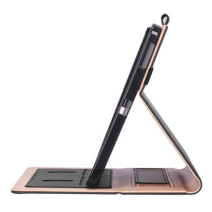 For Galaxy Tab S6 Lite P610 / P615 Retro Texture PU + TPU Horizontal Flip Leather Case with Holder & Card Slots & Hand Strap(Black) - Tab S6 Lite P610 / P615 by buy2fix | Online Shopping UK | buy2fix