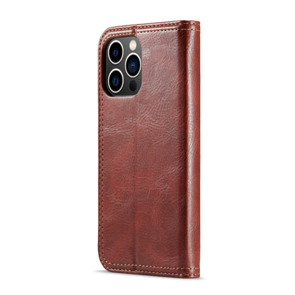 For iPhone 14 Pro Max FIERRE SHANN Vintage Bark Texture Wallet Leather Phone Case(Brown) - iPhone 14 Pro Max Cases by FIERRE SHANN | Online Shopping UK | buy2fix