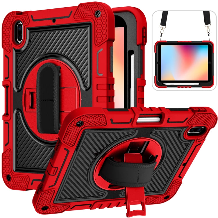 For iPad 2025 / 2022 360 Degree Rotation Shockproof Silicone + PC Tablet Case(Red+Black) - iPad 2025 / 2022 Cases by buy2fix | Online Shopping UK | buy2fix