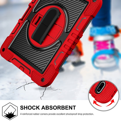 For iPad 2025 / 2022 360 Degree Rotation Shockproof Silicone + PC Tablet Case(Red+Black) - iPad 2025 / 2022 Cases by buy2fix | Online Shopping UK | buy2fix