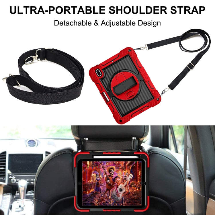 For iPad 2025 / 2022 360 Degree Rotation Shockproof Silicone + PC Tablet Case(Red+Black) - iPad 2025 / 2022 Cases by buy2fix | Online Shopping UK | buy2fix