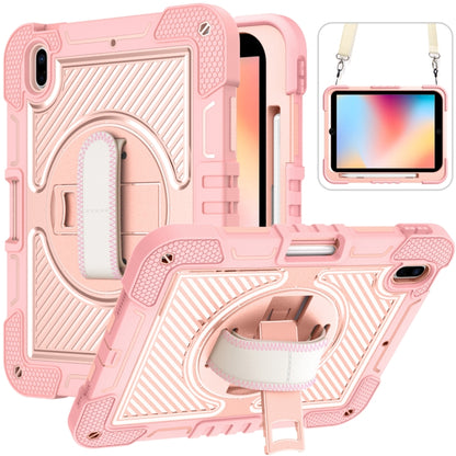 For iPad 2025 / 2022 360 Degree Rotation Shockproof Silicone + PC Tablet Case(Rose Gold) - iPad 2025 / 2022 Cases by buy2fix | Online Shopping UK | buy2fix