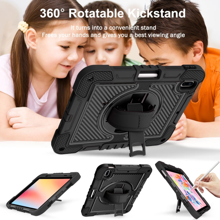 For iPad 2025 / 2022 360 Degree Rotation Shockproof Silicone + PC Tablet Case(Black) - iPad 2025 / 2022 Cases by buy2fix | Online Shopping UK | buy2fix