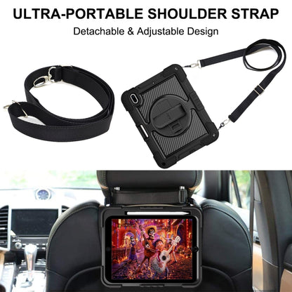 For iPad 2025 / 2022 360 Degree Rotation Shockproof Silicone + PC Tablet Case(Black) - iPad 2025 / 2022 Cases by buy2fix | Online Shopping UK | buy2fix