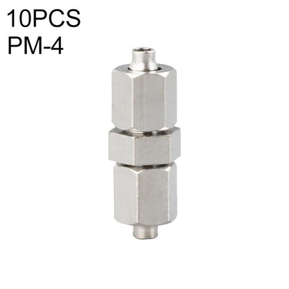 PM-4 LAIZE 2pcsNickel Plated Copper Straight Pneumatic Quick Connector by LAIZE
