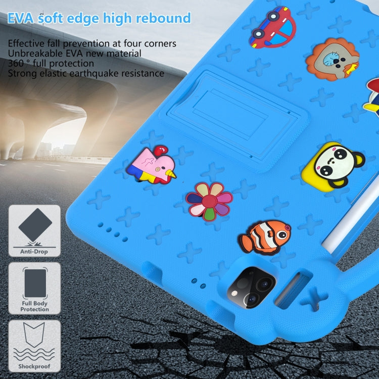 For iPad 2025 / 2022 Handle Kickstand Children EVA Shockproof Tablet Case(Sky Blue) - iPad 2025 / 2022 Cases by buy2fix | Online Shopping UK | buy2fix