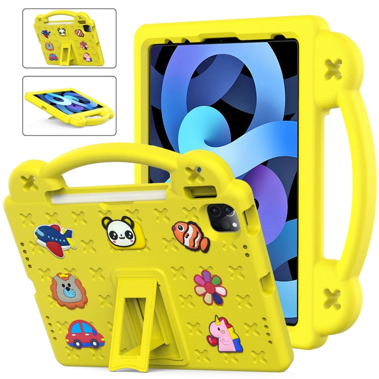 For iPad 2025 / 2022 Handle Kickstand Children EVA Shockproof Tablet Case(Yellow) - iPad 2025 / 2022 Cases by buy2fix | Online Shopping UK | buy2fix