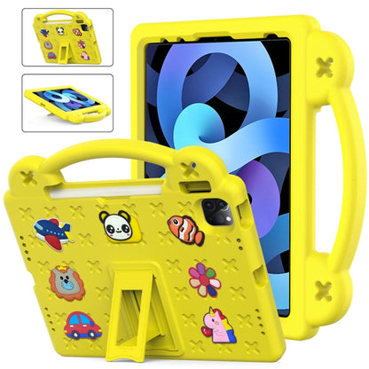For iPad 2025 / 2022 Handle Kickstand Children EVA Shockproof Tablet Case(Yellow) - iPad 2025 / 2022 Cases by buy2fix | Online Shopping UK | buy2fix