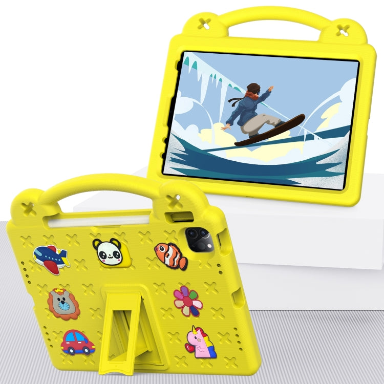 For iPad 2025 / 2022 Handle Kickstand Children EVA Shockproof Tablet Case(Yellow) - iPad 2025 / 2022 Cases by buy2fix | Online Shopping UK | buy2fix